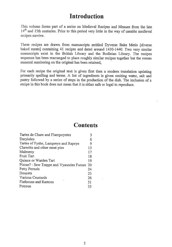 15th Century Pies and Tarts