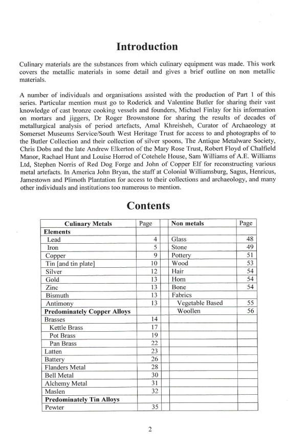 Culinary Materials (Volume 3)