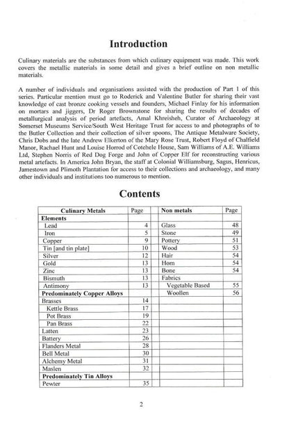 Culinary Materials (Volume 3)